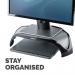 Fellowes Smart Suites Tft Monitor Riser Triangular Three Height Adjustment Capacity 21 inch 10Kg Ref 8020101 856940