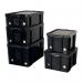 Really Useful Storage Box Plastic Recycled Robust Stackable 35 Litre W390xD480xH310mm Black Ref 35BK 858013