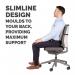 Fellowes Slimline Back Support Soft-touch & Adjustable Strap Graphite Ref 9190901 858609