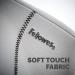 Fellowes Slimline Back Support Soft-touch & Adjustable Strap Graphite Ref 9190901 858609