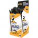 Bic Cristal Large Ball Pen Broad 1.6mm Tip 0.42mm Line Black Ref 880648 [Pack 50] 862371