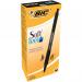 Bic SoftFeel Clic Pen Retractable Rubberised Barrel Med 1.0mm Tip 0.32mm Line Black Ref 837397 [Pack 12] 862770