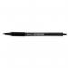 Bic SoftFeel Clic Pen Retractable Rubberised Barrel Med 1.0mm Tip 0.32mm Line Black Ref 837397 [Pack 12] 862770