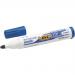 Bic Velleda Marker Whiteboard Dry-wipe 1701 Large Bullet Tip 1.5mm Line Blue Ref 942235 [Pack 12] 862932