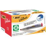 Bic Velleda Marker Whiteboard Dry-wipe 1701 Large Bullet Tip 1.5mm Line Red Ref 904939 [Pack 12] 862940