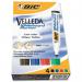 Bic Velleda Marker Whiteboard Dry-wipe 1701 Large Bullet Tip 1.5mm Line Assorted Ref 904941 [Pack 4] 862967