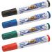 Bic Velleda Marker Whiteboard Dry-wipe 1701 Large Bullet Tip 1.5mm Line Assorted Ref 904941 [Pack 4] 862967