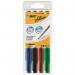 Bic Velleda Marker W/bd Dry-wipe 1741 Fine Bullet Tip 1.4mm Line Wallet Assorted Ref 1199001744 [Pack 4] 863068