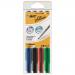 Bic Velleda Marker W/bd Dry-wipe 1741 Fine Bullet Tip 1.4mm Line Wallet Assorted Ref 1199001744 [Pack 4] 863068