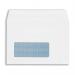 Plus Fabric Envelopes PEFC Wallet Self Seal Window 120gsm C6 114x162mm White Ref F22670 [Pack 500] 863866