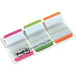 Post-it Index Tabs Lined Strong 25mm Assorted Pink Bright-green Orange Ref 686L-PGO [Pack 66] 864153
