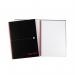 Black n Red Notebook Wirebound 90gsm 5mm Square Perforated 140pp A4 Glossy Black Ref 100080201 [Pack 5] 864293