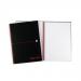 Black n Red Notebook Wirebound 90gsm 5mm Square Perforated 140pp A4 Glossy Black Ref 100080201 [Pack 5] 864293