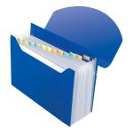 Rexel Optima Expanding Organiser File Polypropylene 13-Part A4 Blue Ref 2102484 866105