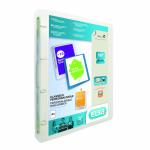 Oxford Polyvision Presentation Ring Binder Polypropylene 4 Ring 25mm A4 Clear Ref 100081432 [Pack 12] 866423