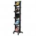 Fast Paper Literature Display Corner Mobile 5 Shelves 35mm Lip Black Ref 259N.01 867241