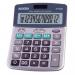 Aurora Semi-desk Calculator 12 Digit 3 Key Memory Battery/Solar Power 103x30x138mm Grey Ref DT398 867551