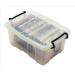 Strata Smart Box Clip-On Folding Lid Carry Handles 12 Litre Clear Ref HW671CLR 870196