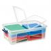 Strata Smart Box Clip-On Folding Lid Carry Handles 50 Litre Clear Ref HW675CLR 870234