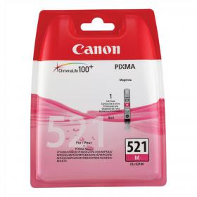 Canon CLI-521M Inkjet Cartridge Page Life 450pp 9ml Magenta Ref 2935B001AA 875046