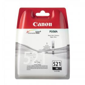 Canon CLI-521BK Inkjet Cartridge Page Life 3425pp 9ml Black Ref 2933B001AA 875062