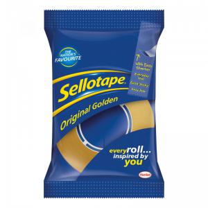 Sellotape Original Golden Tape 24mm x 33m Pack 6 877506
