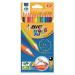 Bic Kids Evolution Colouring Pencils Wood-free Resin Wallet Vibrant Assorted Colours Ref 829029 [Pack 12] 878138