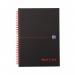 Black n Red Notebook Wirebound 90gsm Ruled and Perforated 140pp A5 Matt Black Ref 100080154 [Pack 5] 878324