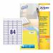 Avery Mini Multipurpose Labels Laser 84 per Sheet 46x11.1mm White Ref L7656-100 [8400 Labels] 879037