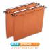 Elba AZO Ultimate Linking Suspension File 15mm V-Base 240gsm Foolscap Orange Ref 100330312 [Pack 25] 879606