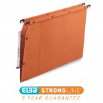 Elba Ultimate AZV Linking Lateral File Manilla 15mm V-base 240gsm A4 Orange Ref 100330473 [Pack 25] 879630