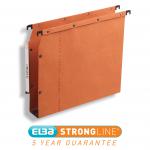 Elba Ultimate AZV Linking Lateral File Manilla 30mm Wide-base 240gsm A4 Orange Ref 100330475 [Pack 25] 879649
