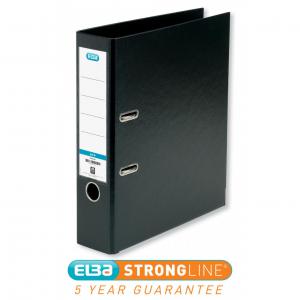 Elba Lever Arch File Polypropylene 70mm Spine A4 Black Ref 100202169