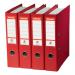 Esselte No. 1 Lever Arch File PP Slotted 75mm Spine A4 Red Ref 879983 [Pack of 10] 879983