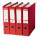 Esselte No. 1 Lever Arch File PP Slotted 75mm Spine A4 Red Ref 879983 [Pack of 10] 879983