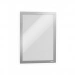 Durable Duraframe A4 Self Adhesive with Magnetic Frame Silver Ref 487223 [Pack 2] 880825