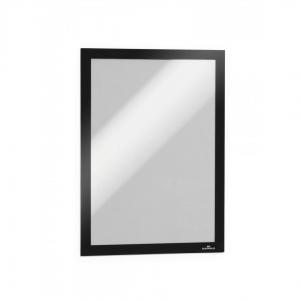 Durable Duraframe A4 Self Adhesive with Magnetic Frame Black Ref