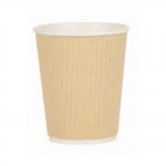 Paper Cup Ripple Wall PE Lining 8oz 236ml Corrugated Case Brown Kraft Ref 0511094 [Pack 500] 882801