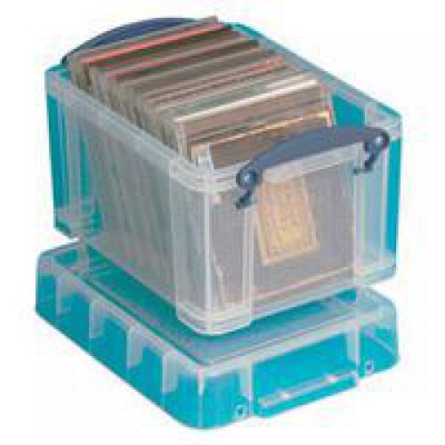 Really Useful 64L Plastic Storage Box W710xD440xH310mm Clear 64C