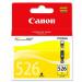 Canon CLI-526Y Inkjet Cartridge Page Life 202pp 9ml Yellow Ref 4543B001 887730