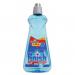 The photo shows a 400ml bottle of Reckitt Benckiser Group plc Cleaning and Maintenance Finish Rinse Agent. The label prominently displays the brand name and product name, while also featuring images of sparkling clean dishes. The bottle itself is sleek and modern, with a clear cap and blue liquid visible inside. Perfect for adding the finishing touch to your dishwashing routine.
