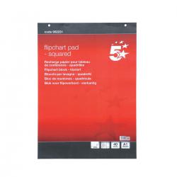 Cheap Stationery Supply of 5 Star Squared Flipchart Pad 40Sht Office Statationery