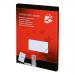 5 Star Office Multipurpose Labels Laser Copier and Inkjet 1 per Sheet 297x210mm White [100 Labels]
