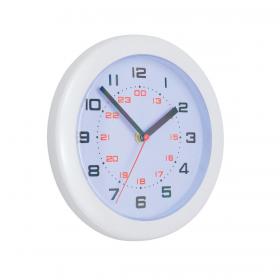 5 Star Facilities Controller Wall Clock Diameter 250mm White 905475