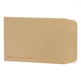 5 Star Office Envelopes Recycled Board Backed Hot Melt Peel & Seal 241x178mm 120gsm Manilla [Pack 125] 906551