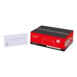 5 Star Office Envelopes PEFC Wallet Peel & Seal 100gsm DL 220x110mm White [Pack 500] 906594