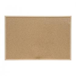 Cheap Stationery Supply of 5 Star Office Noticeboard Cork with Pine Frame W600xH400mm Office Statationery