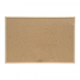 5 Star Office Noticeboard Cork with Pine Frame W900xH600mm 906713