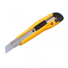 5 Star Office Cutting Knife Medium Duty with Locking Device and Snap-off Blades 18mm 908218