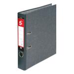 5 Star Office Mini Lever Arch File 50mm Spine A4 Cloudy Grey [Pack 10] 908277
